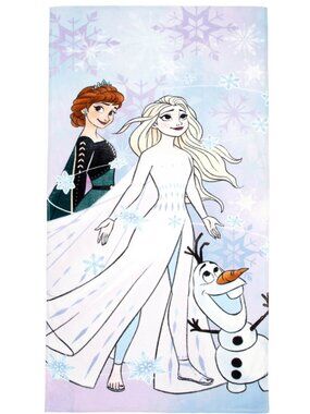 Beach Towel Disney Frozen Elsa Bath Sponge, Body Wash, Magic Cloth 58" x 28" NEW